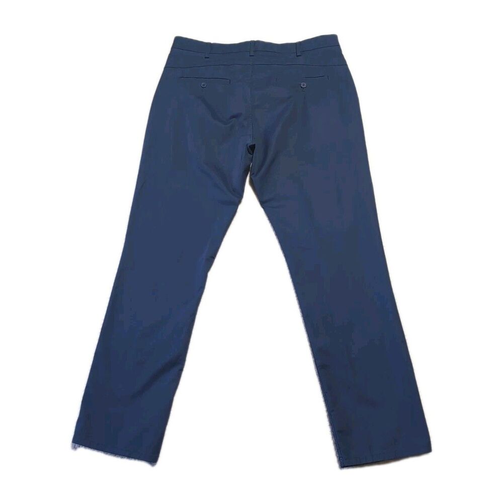 IZOD Men’s 34x32 Navy Blue Advantage Performance Active Stretch Chino Pants - Picture 3 of 8